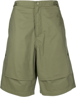 tiger-print bermuda shorts