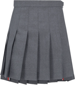 RWB pleated mini skirt