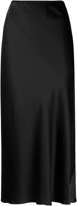 silk midi skirt