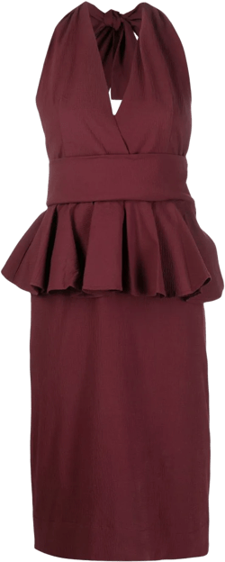 Dorever peplum midi dress