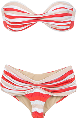 striped bikini