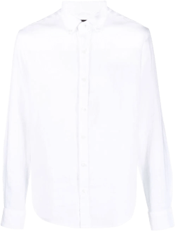 long-sleeved linen shirt