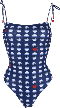 polka-dot print swimsuit