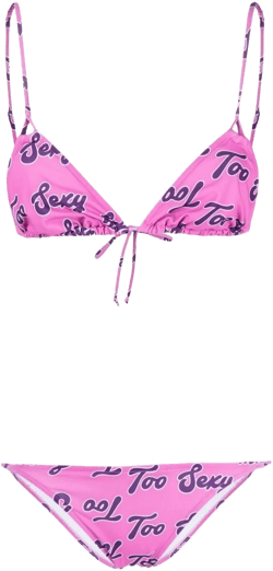 Too Sexy-print bikini set