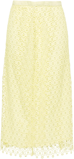Karolina open-knit midi skirt