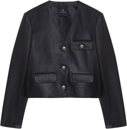 Cara leather jacket