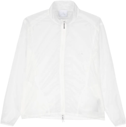 logo-print sheer jacket