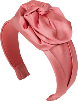 Rosalina floral-appliquéd silk headband