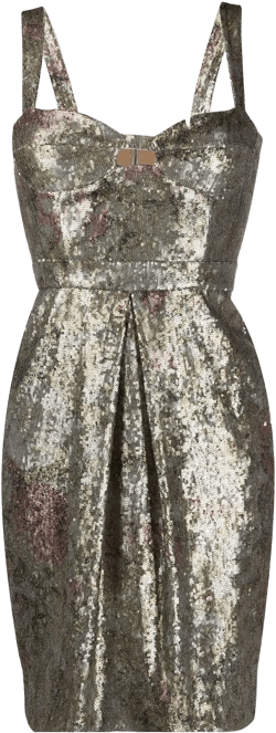 sequinned mini dress