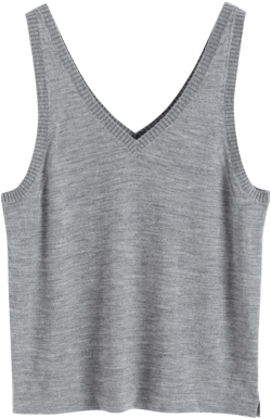 fine-knit merino vest