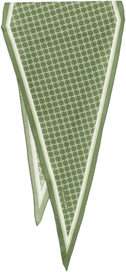 geometric-print scarf