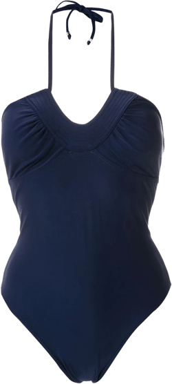 gathered open back one piece 