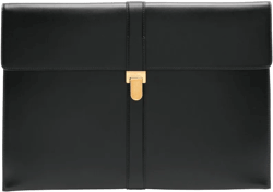 leather clutch bag