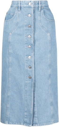Vandy denim midi skirt