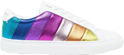 Lane rainbow-stripe low-top sneakers