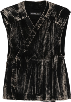 whiskering effect vest