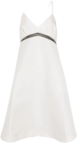 V-neck midi dress