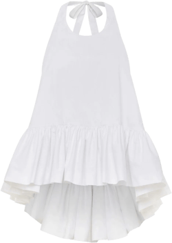Winston poplin halterneck top