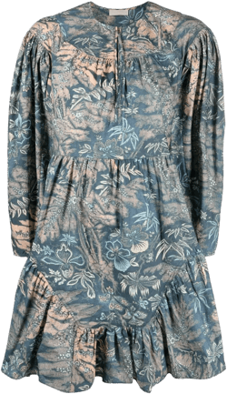 Leiko floral-print mini dress