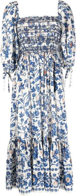 Jazzy cotton midi dress
