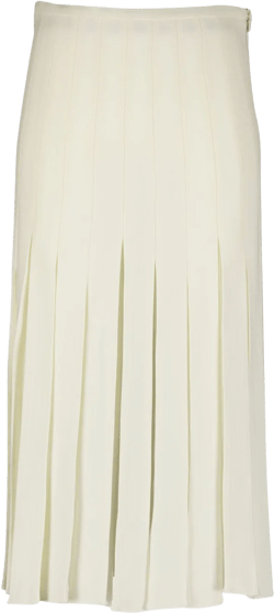 Binka pleated wool skirt