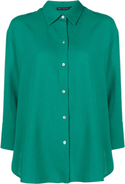 curved-hem shirt