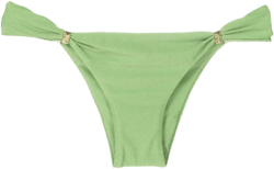 textured gathered bikini bottoms