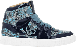 Paisley high-top sneakers