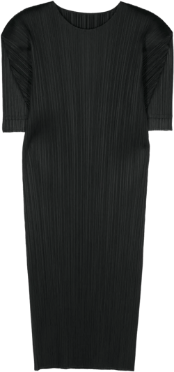 pleated short-sleeved T-shirt dress