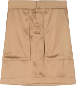 panelled elasticated-waistband skirt