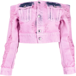 distressed denim jacket