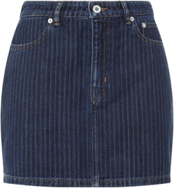 denim mini skirt
