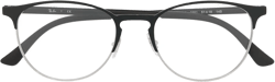 clear-lens wayfarer glasses