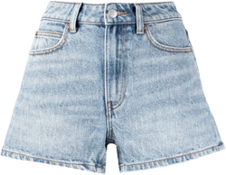 high-rise denim shorts 