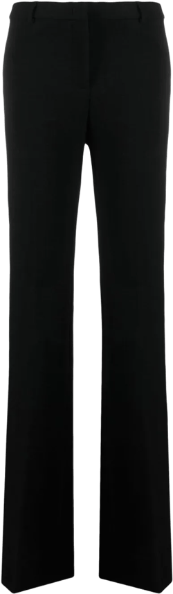 high-waist straight-leg tailored trousers
