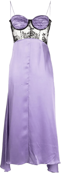 panelled slip dress