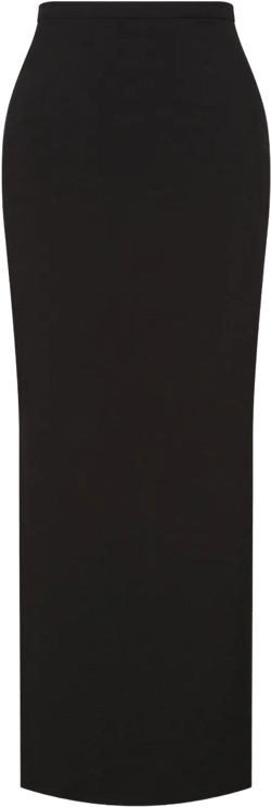 side-slit long straight skirt