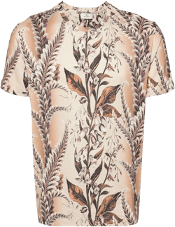 botanical-print cotton T-shirt
