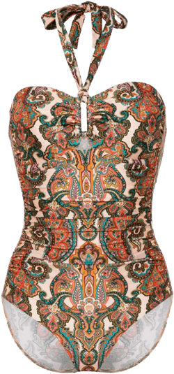 Ottie paisley-print swimsuit