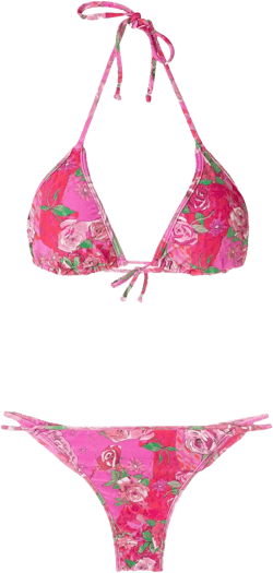 floral-print bikini set 