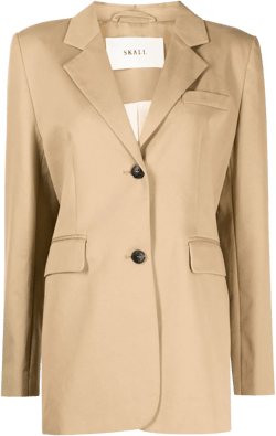 Joan Twobtn Tailored Blazer In Brown