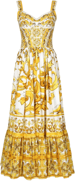 Majolica cotton maxi dress