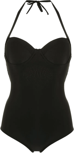 neck tie swimsuit 