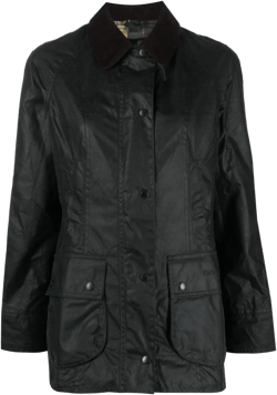 Lapel Long-sleeved Casual Jacket In Black