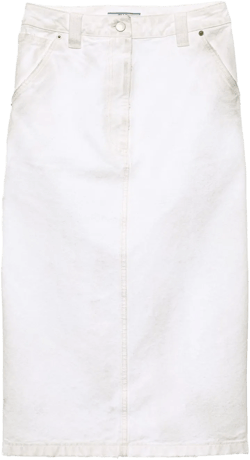 old canvas pencil skirt
