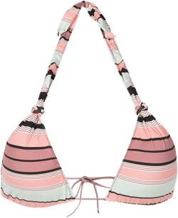 Rings striped bikini top