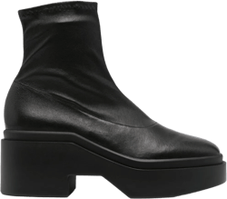 round-toe 85mm leather boots