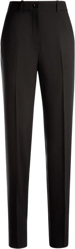 virgin wool slim-fit trousers