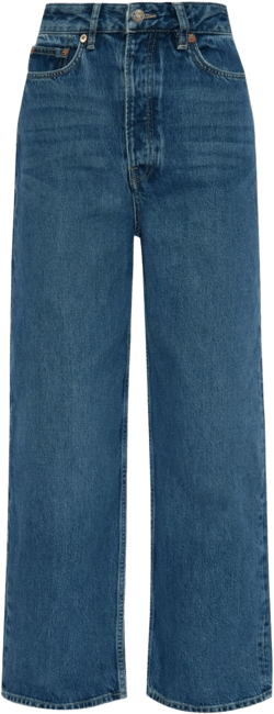 organic cotton straight-leg jeans