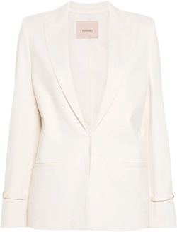 strap-detail blazer